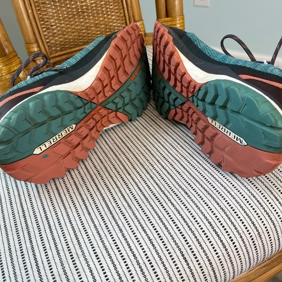 Merrell Bravada Waterproof Women's Walking Shoes Blue Pink - Picture 8 of 9